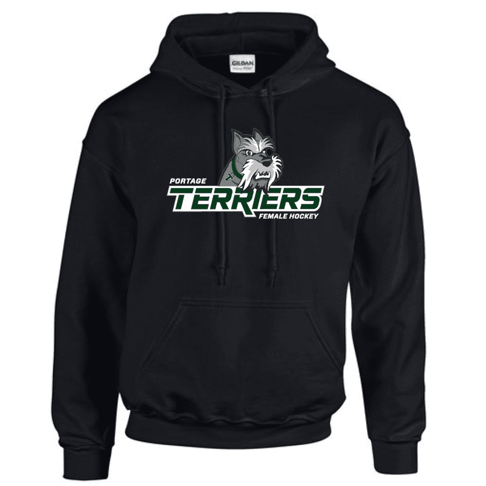 G185 Gildan Heavy Blend 8 oz., 50/50 Hooded Sweatshirt - Black