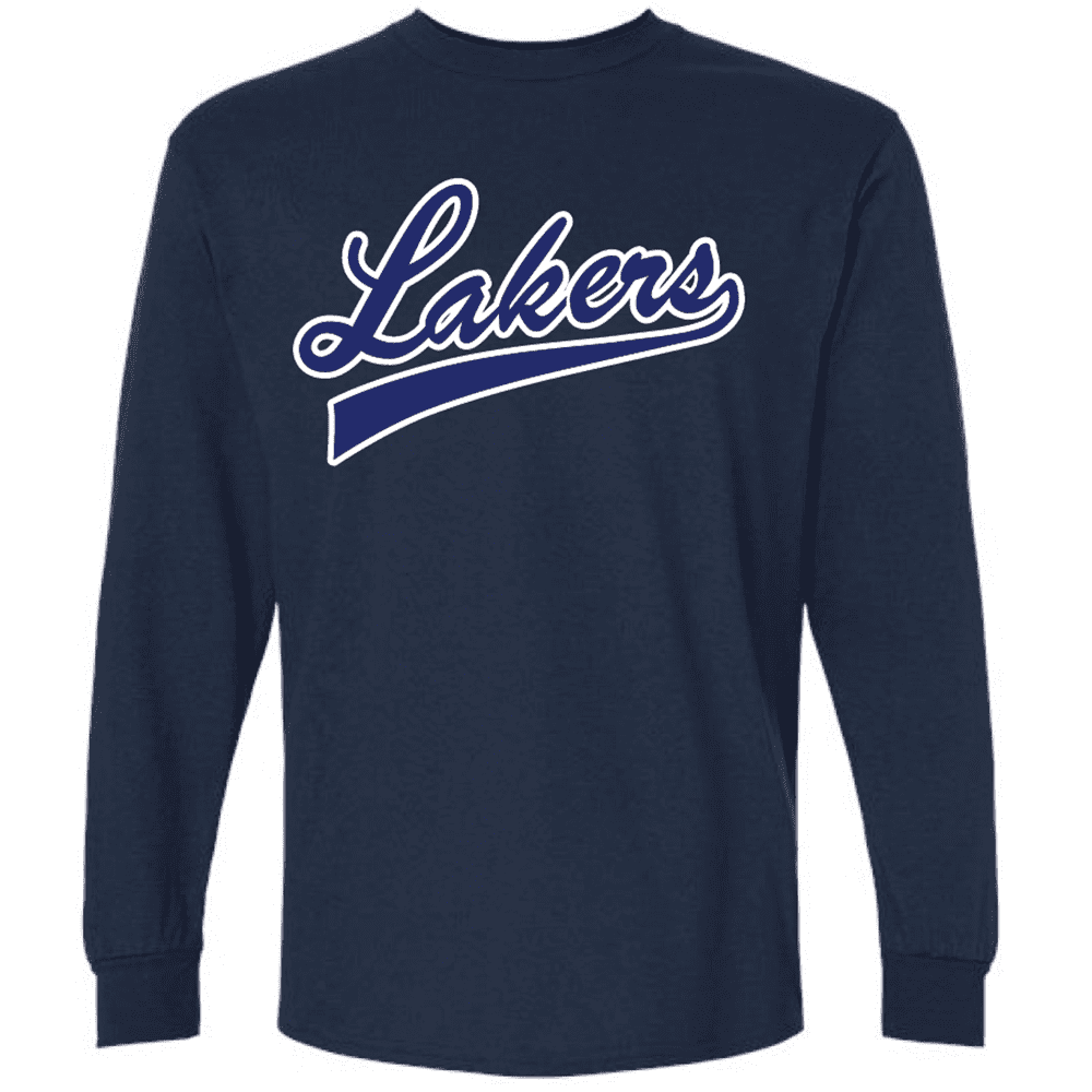 G240 Gildan Ultra Cotton Long Sleeve T-Shirt - Navy